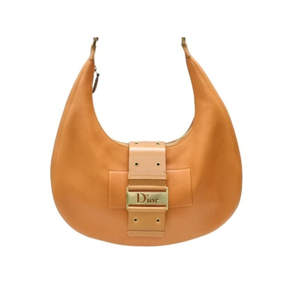 Dior hobo brown Galliano chic lambskin era Christian bag shoulder street